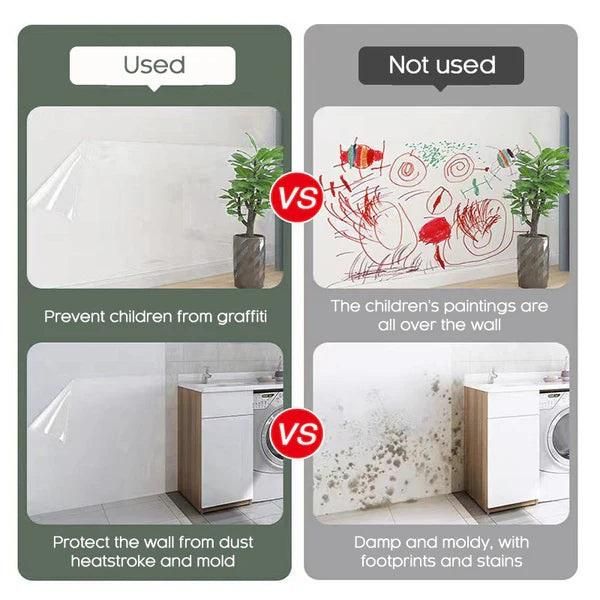 Self-Adhesive Transparent Electrostatic Wall Protection Film | Buy 1 Get 1 Free