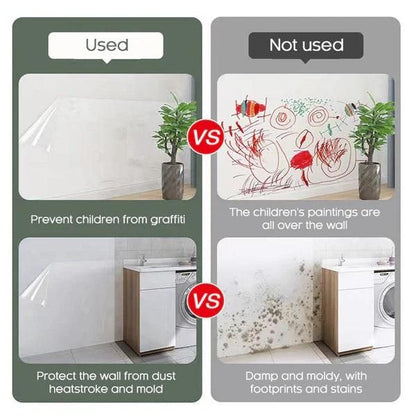 Self-Adhesive Transparent Electrostatic Wall Protection Film | Buy 1 Get 1 Free
