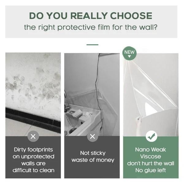 Self-Adhesive Transparent Electrostatic Wall Protection Film | Buy 1 Get 1 Free