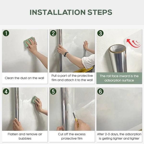 Self-Adhesive Transparent Electrostatic Wall Protection Film | Buy 1 Get 1 Free
