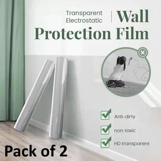 Self-Adhesive Transparent Electrostatic Wall Protection Film | Buy 1 Get 1 Free